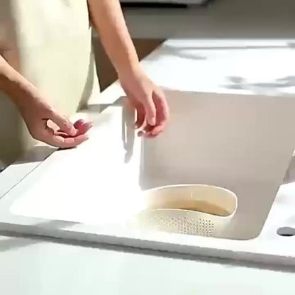 1/2/3pcs Storage Basket, Multifunctional Laundry Basket, Modern Food Drain Basket, Fruits, Vegetables, Rice And Grains, Kitchen Organizer And Storage Cabinet, Kitchen Accessories