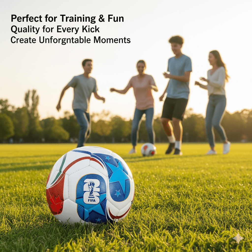 2026 FIFA World Cup Soccer Ball – Durable PU Outdoor Ball