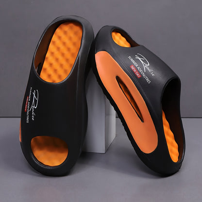 Men's Lightweight EVA Foot Massaging Slippers with Arch Support