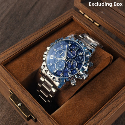 POEDAGAR Men's Quartz Business Watch with Calendar & Waterproof