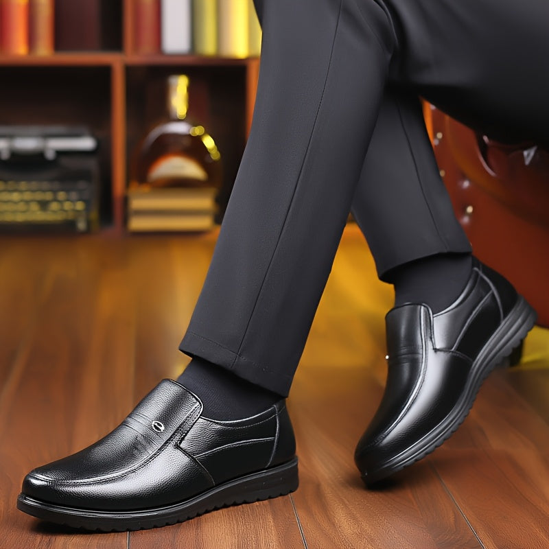 Men's Large Size Breathable Slip-On Business Casual Shoes