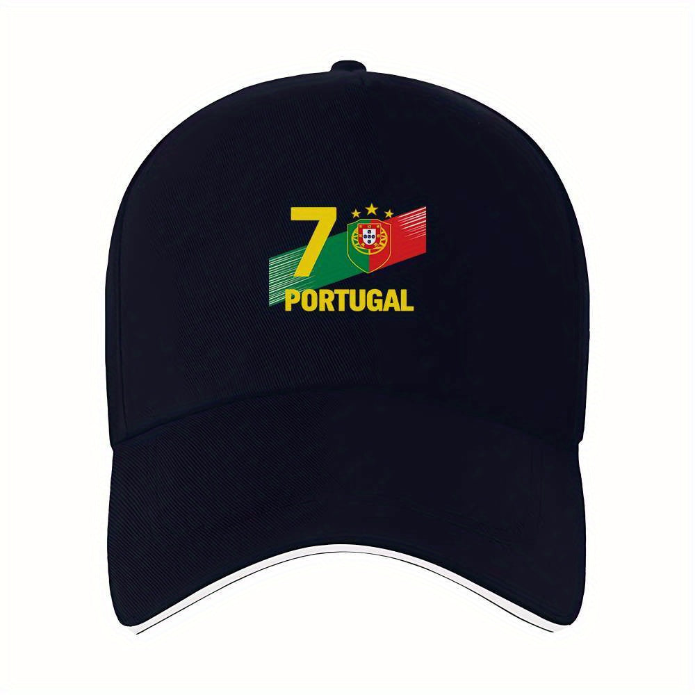 7 Portugal Emblem Sports Cap for Workouts and Jogging