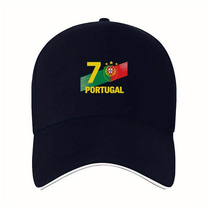 7 Portugal Emblem Sports Cap for Workouts and Jogging