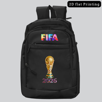 Men's Large Capacity Oxford FIFA Backpack for Travel & School