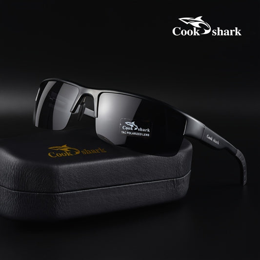 Men's Polarized Photochromic Driving Sunglasses with Lightweight Alloy