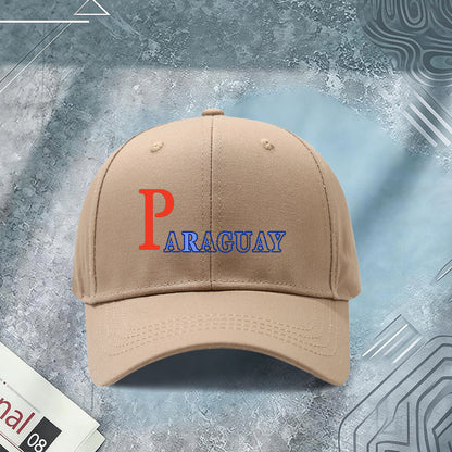 Unisex Paraguay Print Lightweight Adjustable Baseball Cap