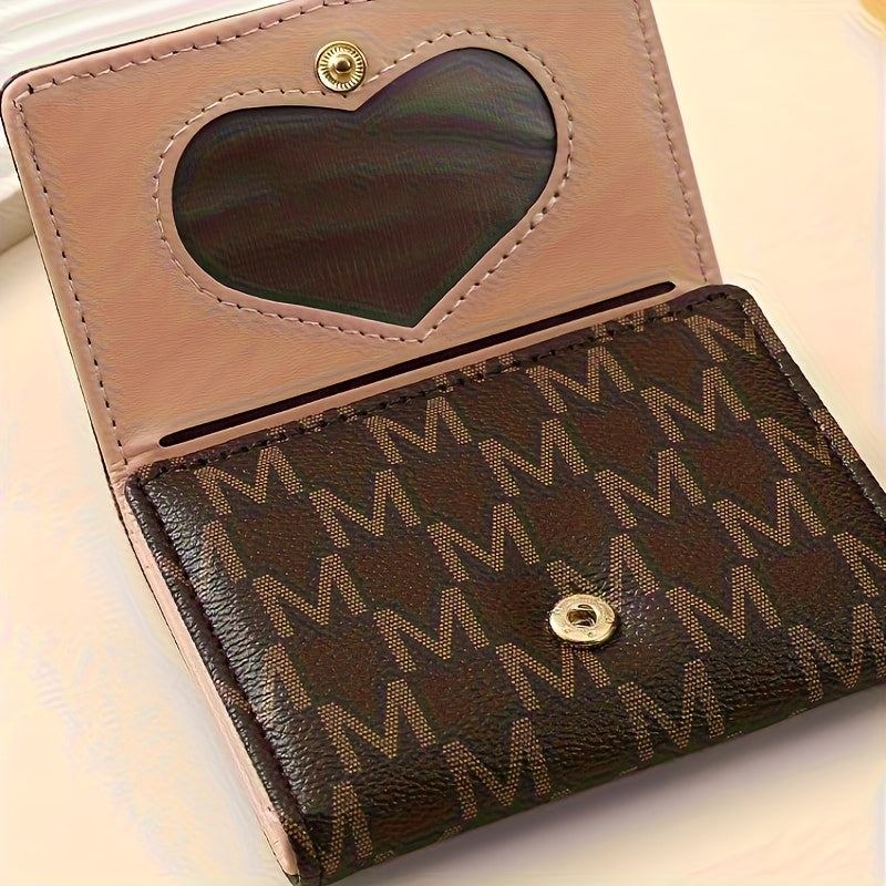 2025 New Women's Wallet Short European and American PU High-end Coin Purse Printed Multi Card Slot  Wallet Wallet Card Holder