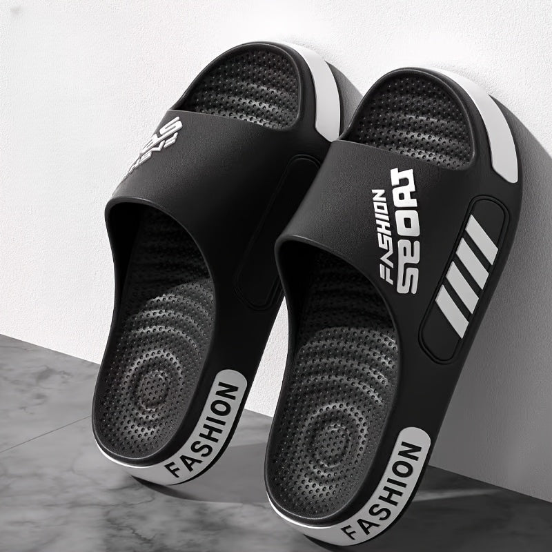 Men'S Summer Stylish Massage Non-Slip Textured Design Sandals, Suitable for Home, Outdoor, And Bathroom Use. - ayq