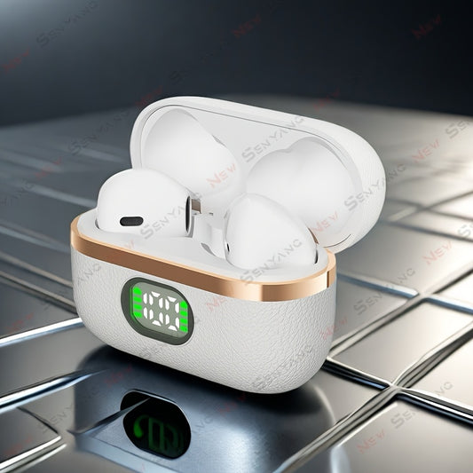 2025 New Style True Wireless semi in-ear sports music headset mini Earbuds TWS HIFI bass Stereo HD calling Stereo Earphones for Android for iPhone Cellphone gaming Earpieces smart couples headphones