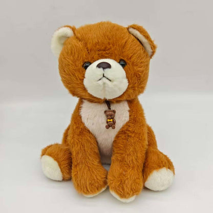 Best-Selling Soft Plush Teddy Bear Doll - Realistic Brown & White Stuffed Animal with Black Eyes & Nose, Cuddly Bedtime Companion for, Birthday Gift for &, Bedtime Friend