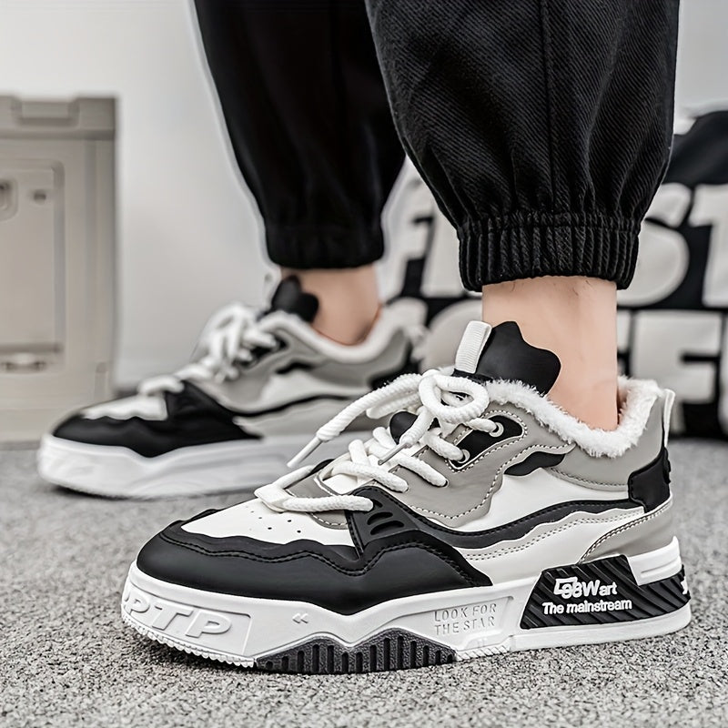 Men's & Women's All-Terrain Winter Warm Snow Boots & Sneakers - Heavy-Duty PU & PVC Traction Tires, Low-Top Lace-Up Outdoor Shoes for Ice, Mud, Snow, Casual Wear - Unisex All-Terrain Vehicle-Like Feel (No ATV Required)