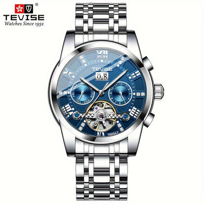 TEVISE Luxury Mechanical Hollow Out Business Wristwatch