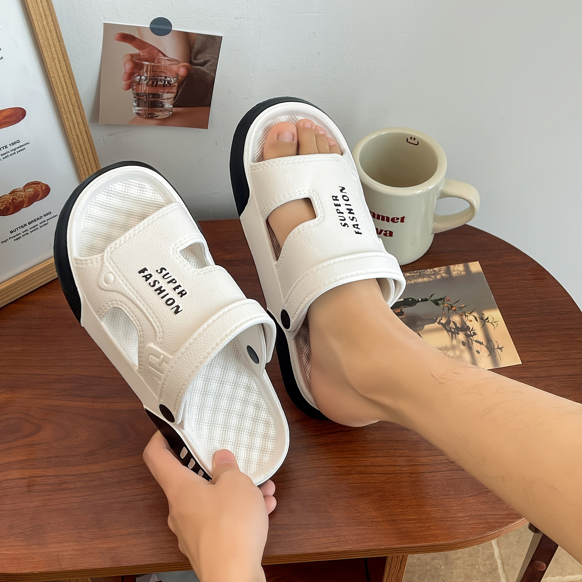 Unisex EVA Casual Slippers - Slip-Resistant, Quick-Dry, All-Season