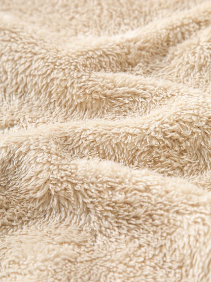 Women'S Plush Fleece-Lined Hooded Sweatshirt with Bear Print & Zipper Closure - Cozy Winter Warmth, / Color Block Design, Soft Fleece Fabric, Casual Pullover for Fall & Winter, Autumn Winter Apparel | Hooded Sweatshirt | Zipp