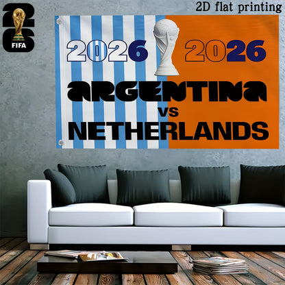 2026 FIFA World Cup Maple & Clutch Mascot Square Flag