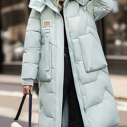European and American winter thick jacket, new knee length jacket, loose fitting jacket for women