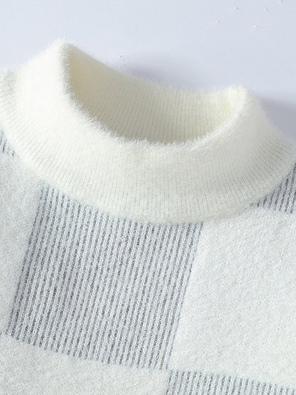 New Men'S Autumn And Winter Pullover Sweater with a Round Neck for Warmth, Knit