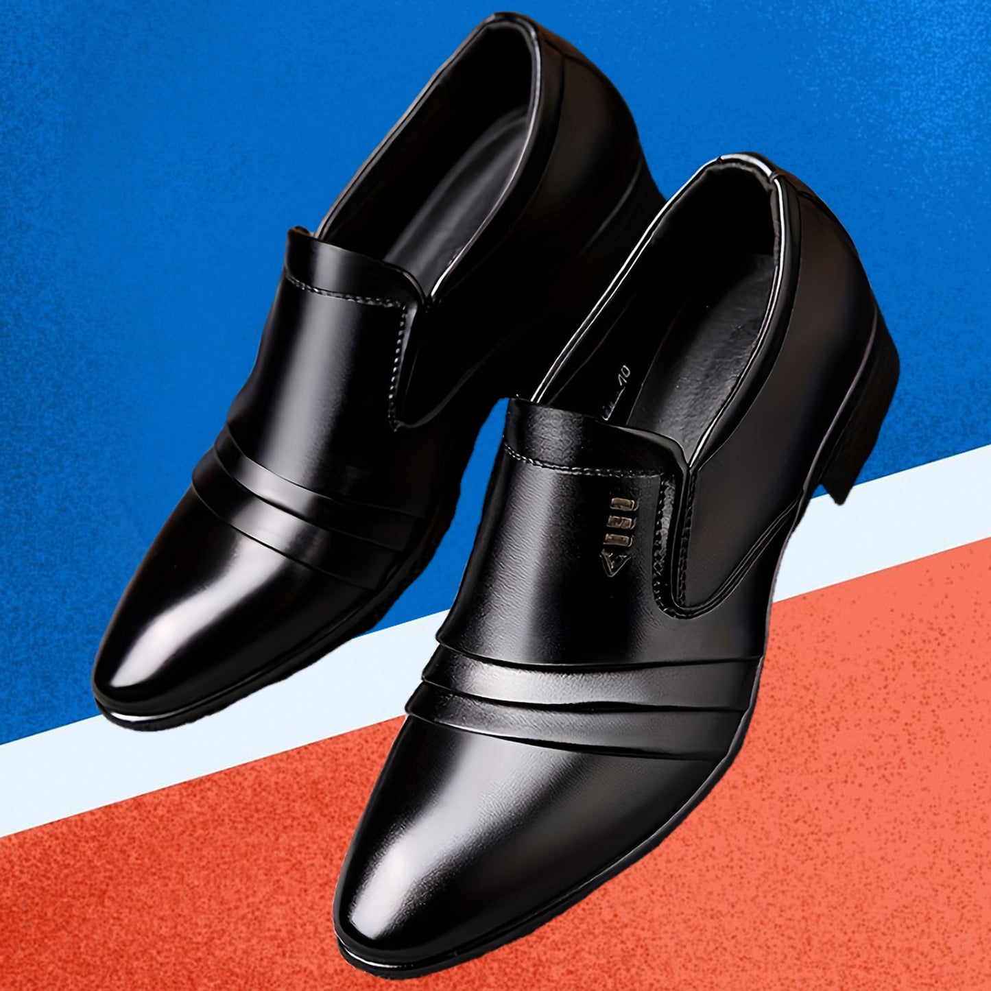 Men's Business Slip-On Loafers Pointed Toe Comfortable Shoes