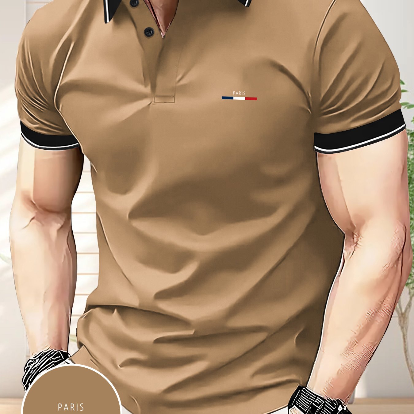 Summer Business Casual Outdoor Short Sleeve Trendy Men's Golf Shirt, Loose Fit Printed Top for Couples and Unisex Wearers - ayq