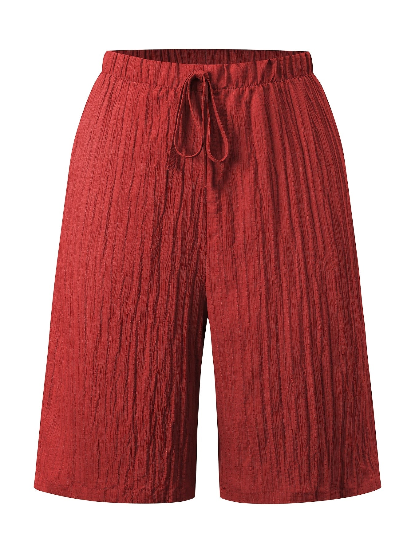 Women's Casual Solid Color Lightweight Summer Shorts Set