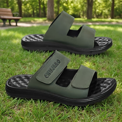 Men's Oversized PU Sports Sandals for Beach & Casual Wear