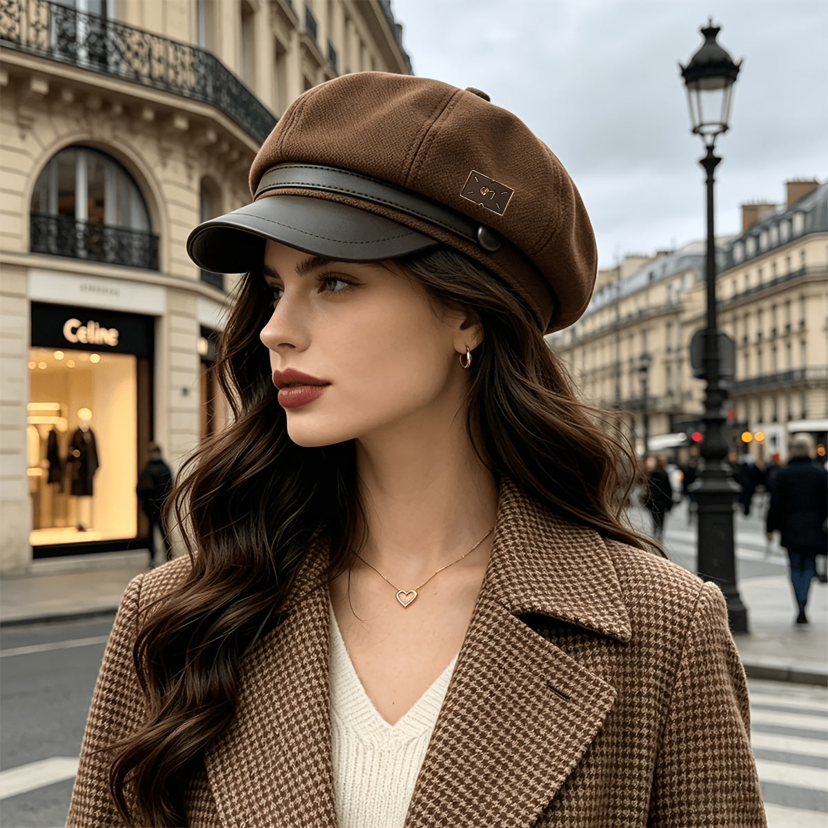 Women's All-Season Vintage Japanese Casual Hat with Classic Style