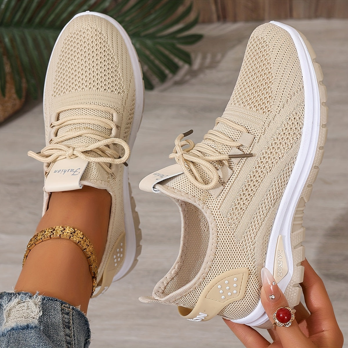 ZOSIVC Cheap Women's Shoes, Slip-on Sneakers for Women, White and Black Comfortable Summer Casual Beach, Vacation, Camping & Casual Attire Shoes | Mesh Upper Ladies' Sneakers - Gifts
