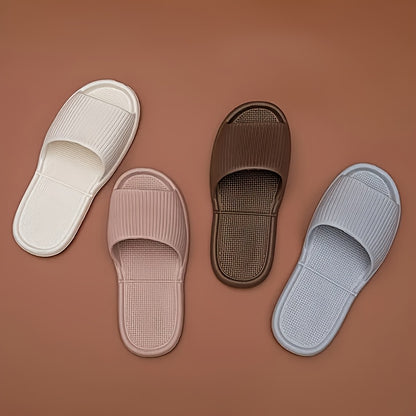 Unisex EVA Casual Summer Slippers with Non-Slip Ribbed Sole