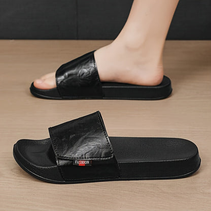 Men's Lightweight Casual Summer Slippers with Adjustable Strap