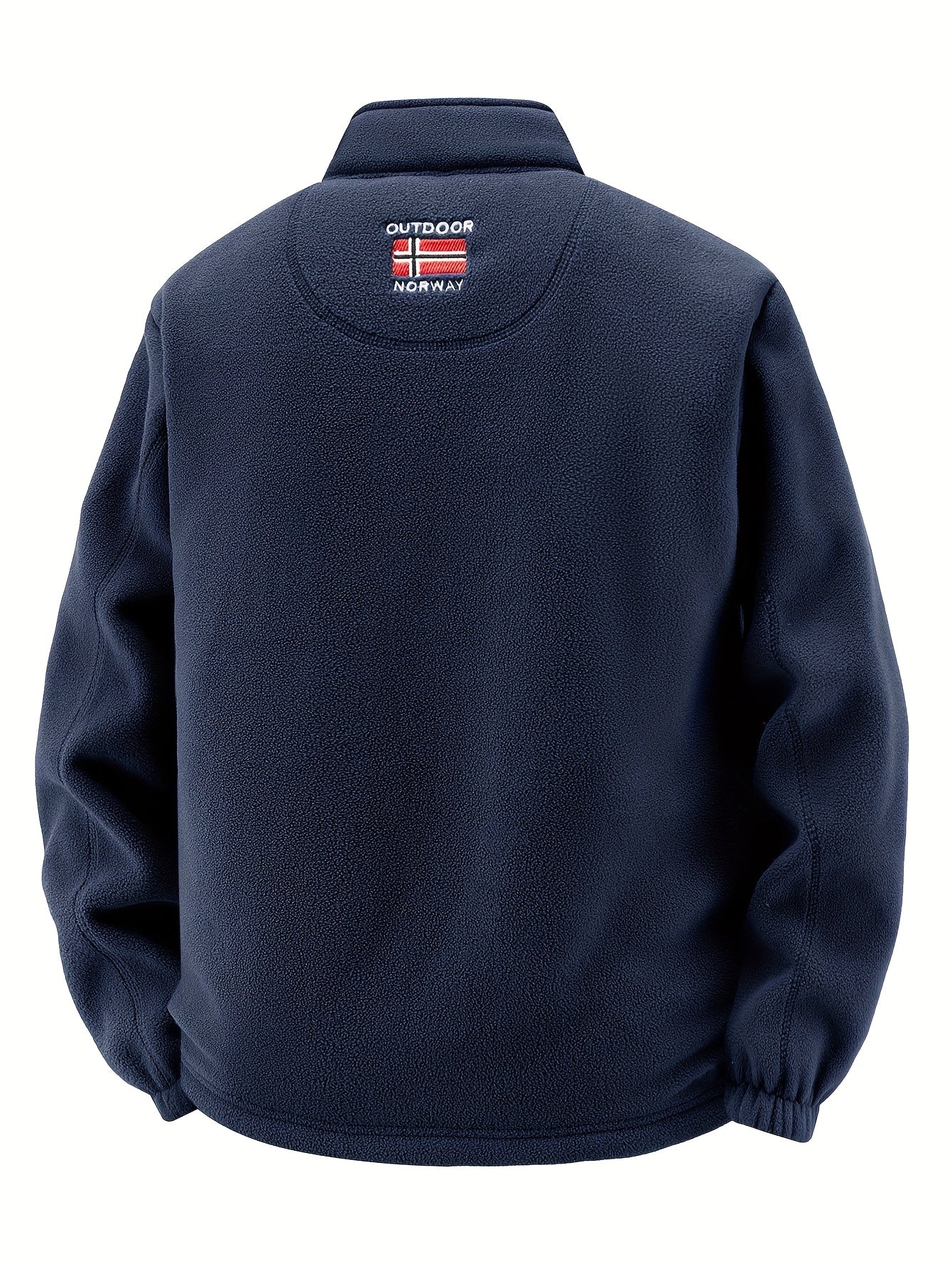 Men's Warm Stand Collar Cardigan Jacket, Honeycomb Heat-Retaining Graphite Lining, Thermal Insulation, Warmer Upper Body, Quality Men's Wear, Warm Lining, Carbon Fiber Technology - Full-Zip Winter Coat, Full-Length Zipper, Ma