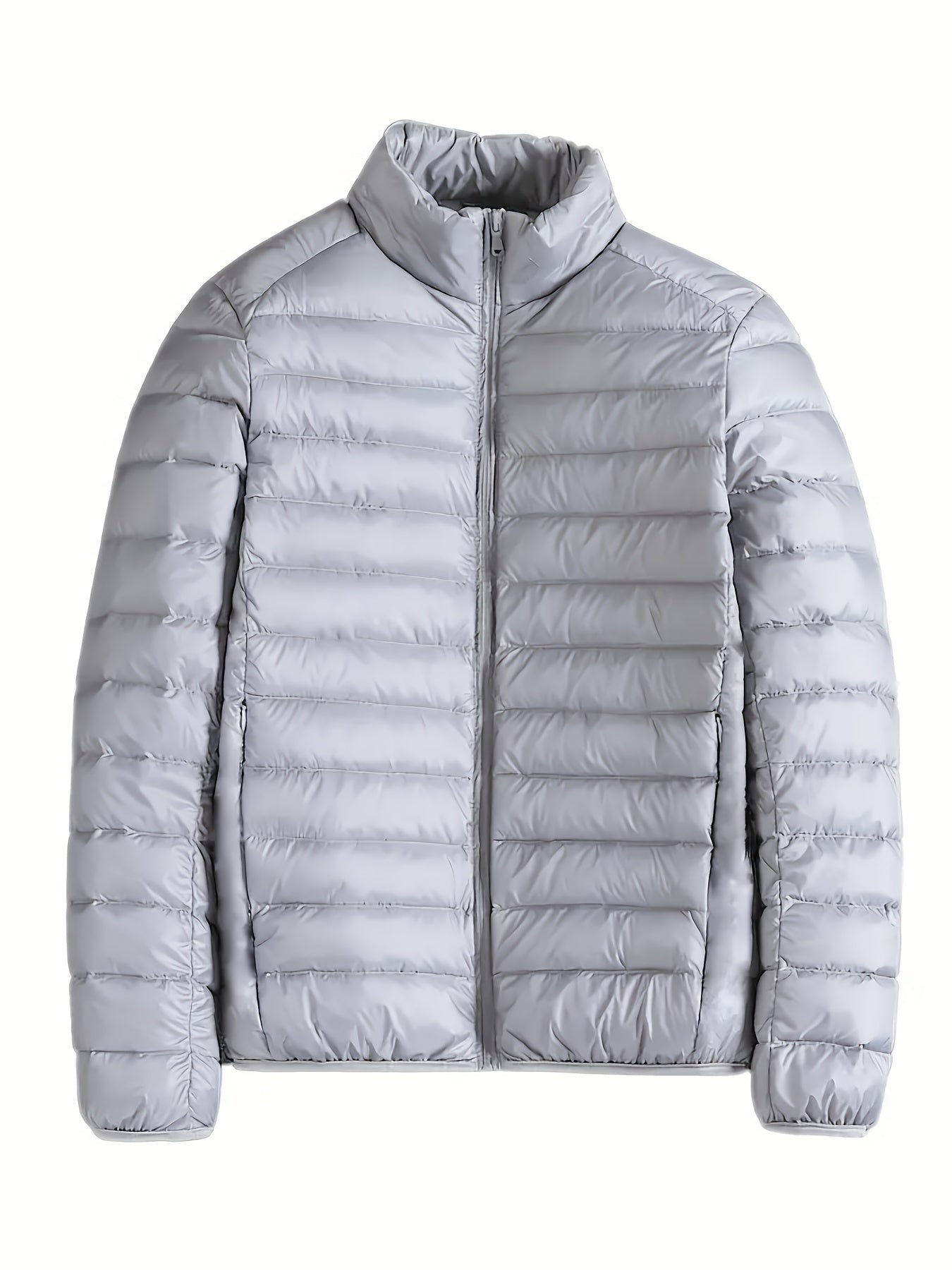 Spring, Autumn, And Winter Styles with a Stand Collar And Zipper Closure, Versatile Casual Lightweight Jacket for Men