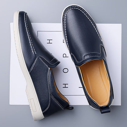 Men's All-Season Casual Flat Shoes - Slip-On Oxford & Derby Style