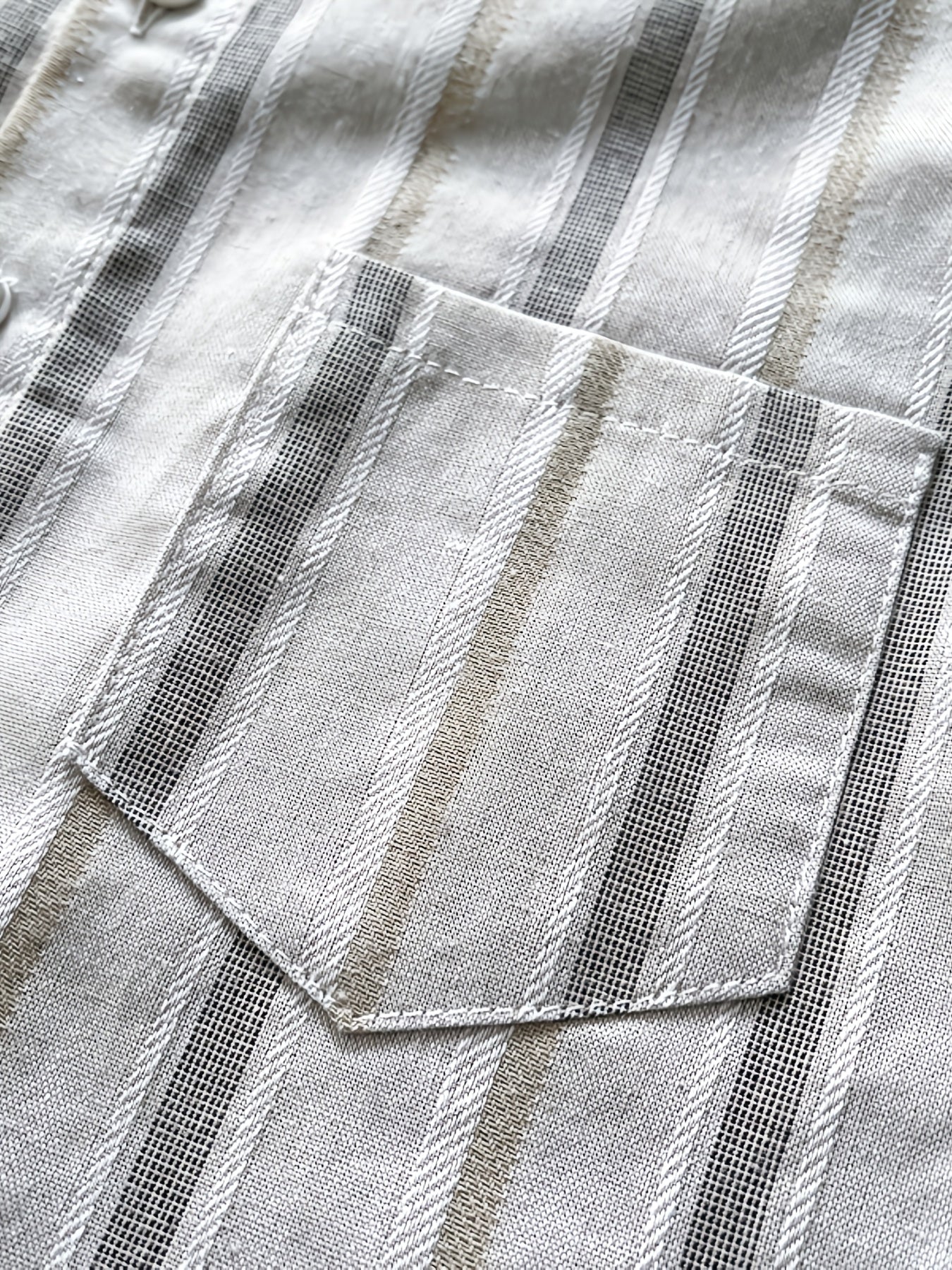 Boys' Cotton Stripe Lapel Shirt and Denim Pants Set for Spring/Fall