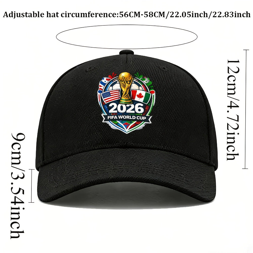 2026 FIFA World Cup Official Commemorative Baseball Cap Black