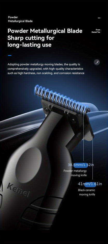 Electric Hair Clipper KM-2299 Cross-border Electric Pusher USB Oil Head Carving Scissor Barber Shop Trimmer