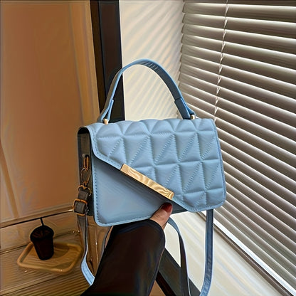 1pc Stylish Quilted Crossbody Bag for Women - Adjustable Strap & Magnetic Clasp Closure, Lightweight Durable Design for Everyday Work Outings, Multiple Colors Available
