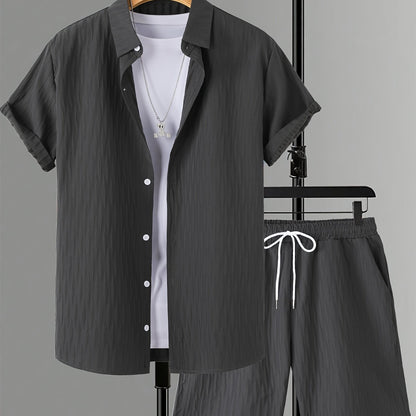 Men's Fashion Casual Shirt Suit