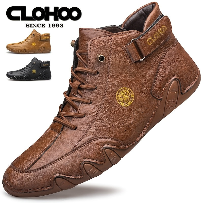 Men's High-Top Casual & Sports Ankle Boots with Rubber Sole