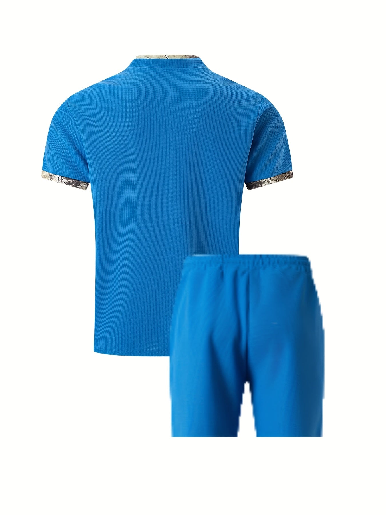 Men's Casual Summer Suit Set - Short Sleeve Shirt & Shorts