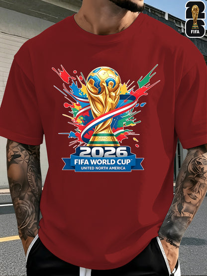 Men's FIFA World Cup Casual Printed Summer T-Shirt