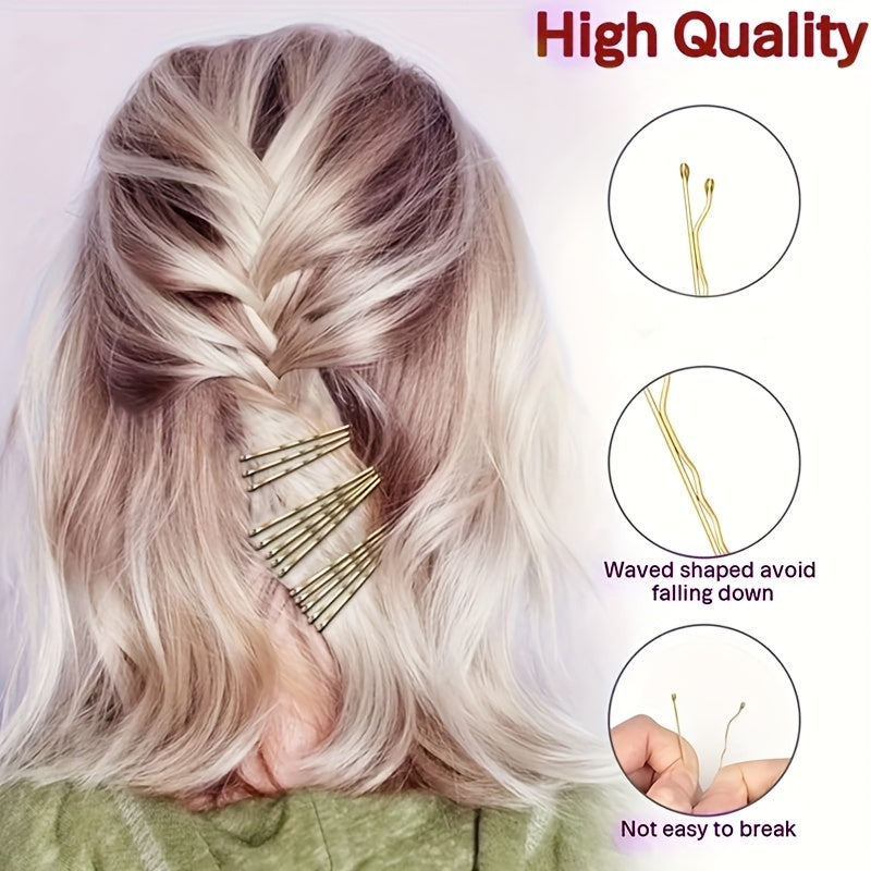 Wavy Alloy Hair Clips for Women - Elegant Styling Accessories
