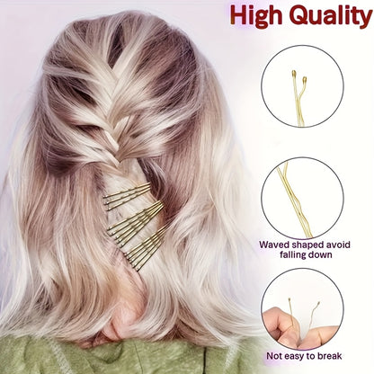 Wavy Alloy Hair Clips for Women - Elegant Styling Accessories
