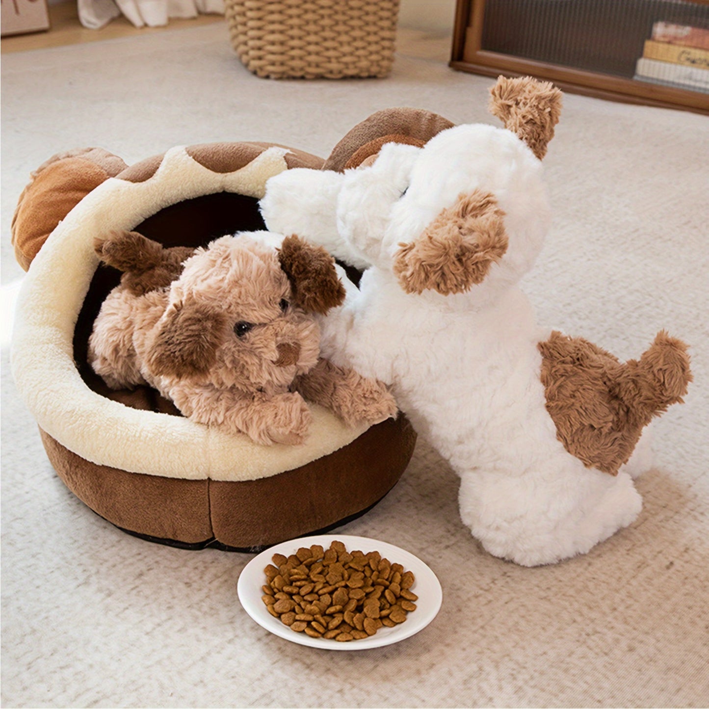 30cm/11.81in Adorable Kawaii Plush Dog Toy, Cuddly Cushion Toy for Boys and Girls, Perfect Gift for Halloween and Christmas
