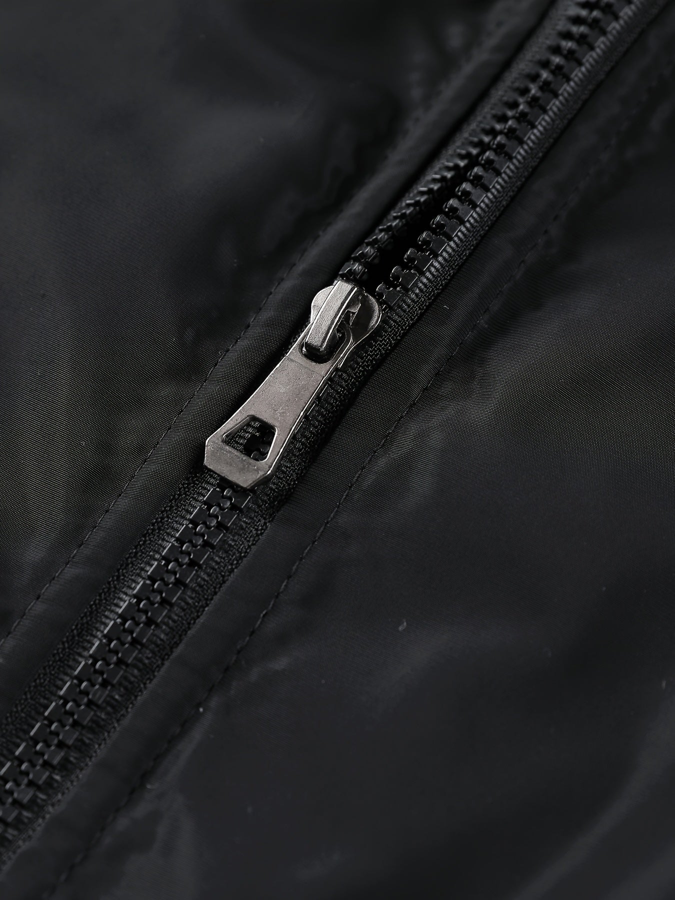 Men'S Winter Jacket with Detachable Hood - Warm Fleece-Lined Zip-Up Coat, & Orange Contrast Design, Polyester Lining, Regular Fit for Cold Weather, Casual Outerwear, Durable Zipper Closure