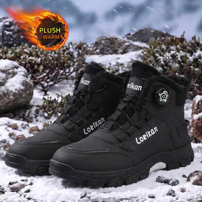 Men's Lightweight Winter Work Boots with Warm Lining & Non-Slip Sole