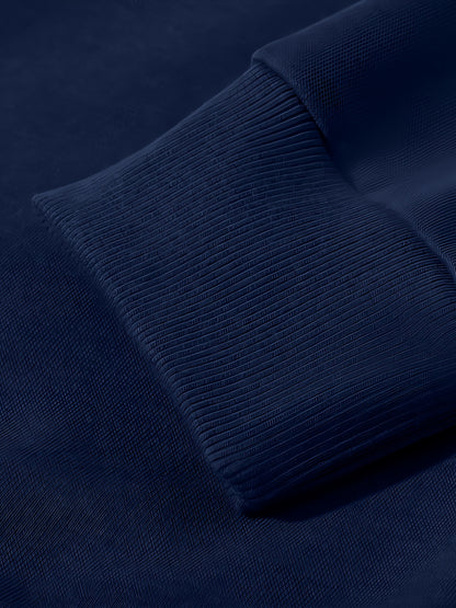 Men's White Christmas & New Year Oversized Sweatshirt - Long Loose Fit Casual Sweater with Pocket, Red Polka Santa Hat & Holly Berry Logo, Pink Heart Accent - Holiday Party Winter Wear (Machine Washable)