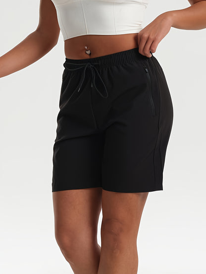 Men's Multi-Pocket Three-Quarter Summer Shorts with Zippers