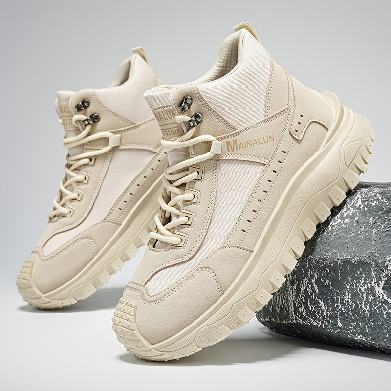Men's Outdoor Hiking Boots with Comfortable Fabric Lining