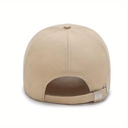 Men's adjustable duckbill cap, baseball cap, casual cap, suitable for outdoor activities, travel, and beach vacations, available in black, blue, red, and khaki colors