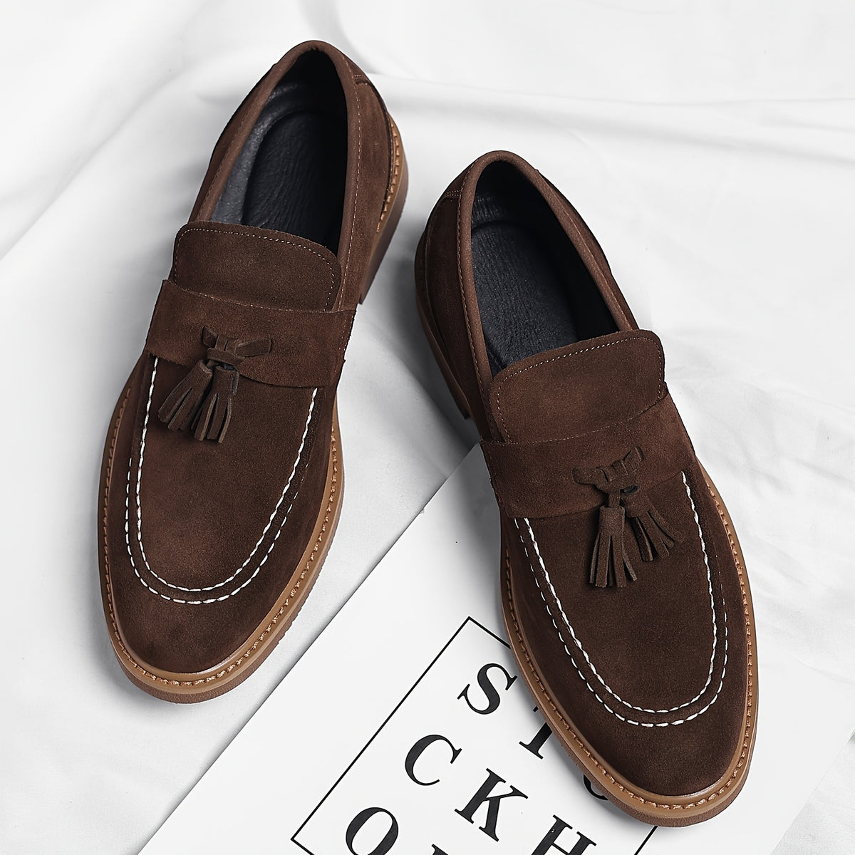 Men's Vintage Tassel Loafers - Casual Business Dress Shoes